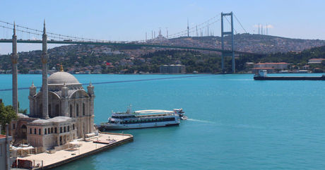 Vue du bosphore du quartier ortakoy istanbul